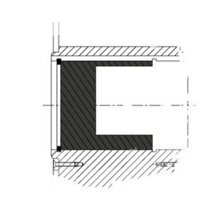 TCE Engineering Nabenmontage: Der Adapter wird platziert